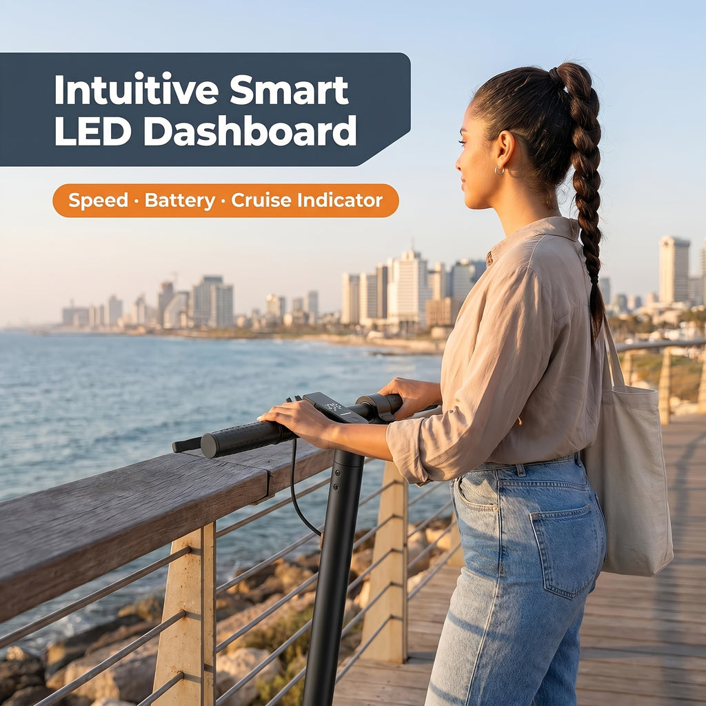 350W Motor. Adult Folding Electric Scooter, 8.5-Inch Tires, 3 Speed Settings, Dual Safety Brakes, Durable Body, LED Headlights And Taillights, Supporting 265 Pounds, for Daily Commuting And As A Gift. Large-Capacity Battery: 36V5.2AH/36V 10.4Ah