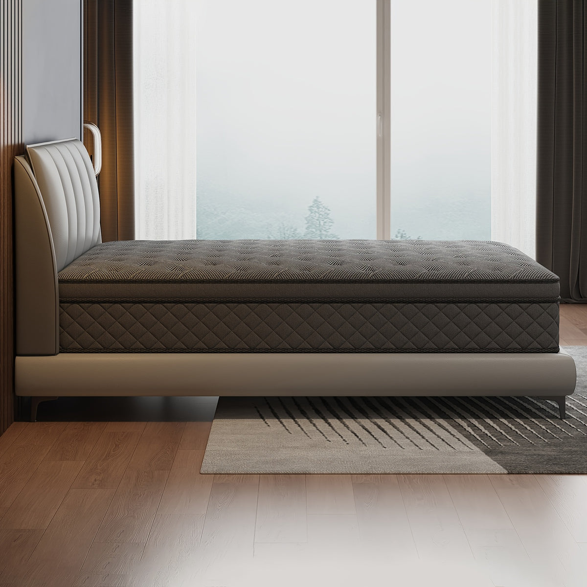 Queen Mattress 12/14 Inch Twin, Full, Queen, King Size, Mattress Memony Foam And Spring, Medium Firm Mattress for Cooling, Pressure Relief, Edge Support & Motion Isolation Boxed