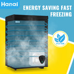 WANAI Chest Freezer 3.5 CU.FT Deep Freezer Compact Mini Freezer 7 Temperature Control Low Noise with Removable Basket for Dorm Apartment Home Kitchen