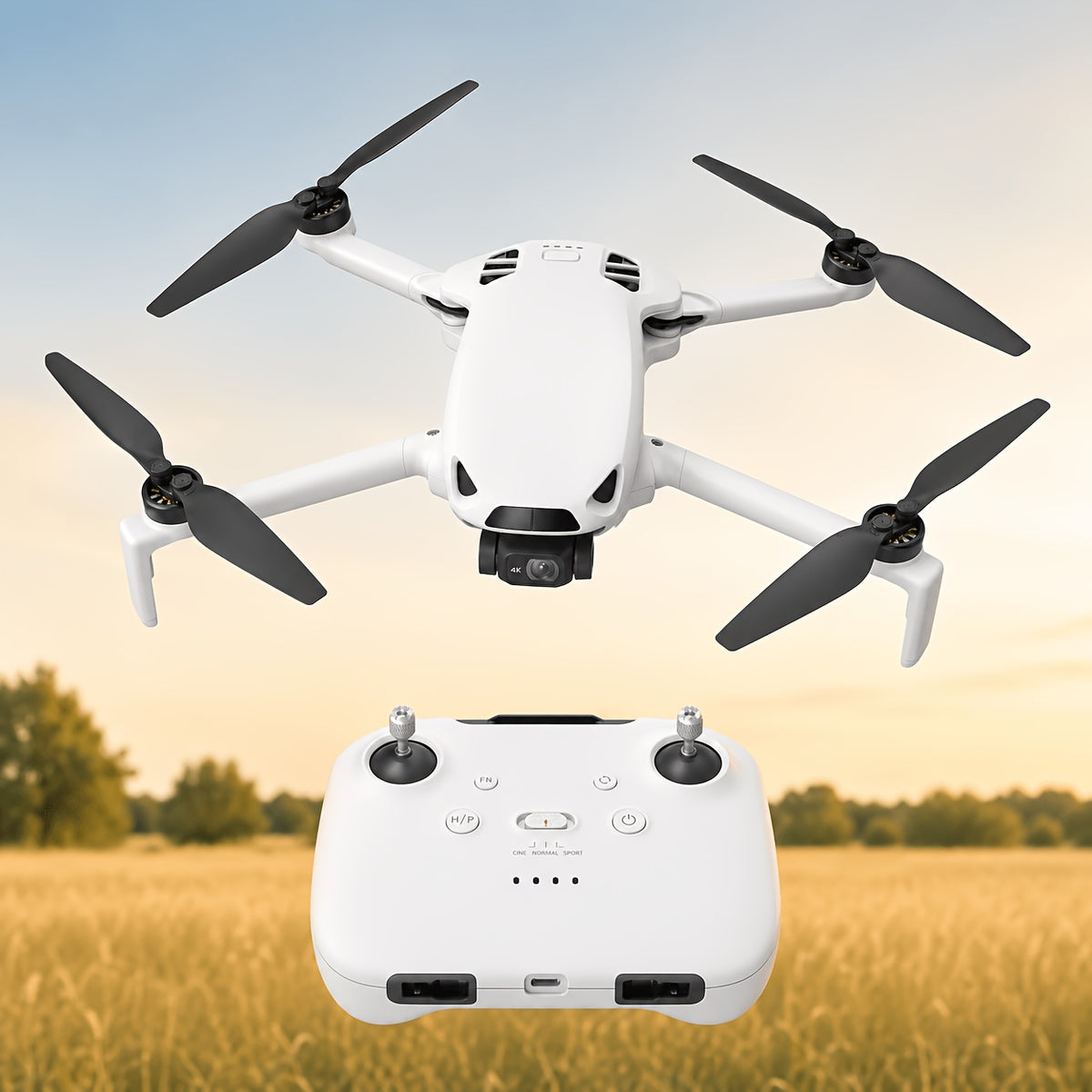 Skyrover S1 Mini Camera Drone with 4K/60Fps Video, 3-Axis Gimbal Stabilization, 39, 000Ft Video Transmission, 40-Minute Flight Time, Under 249G, Auto Tracking, Auto Return Home