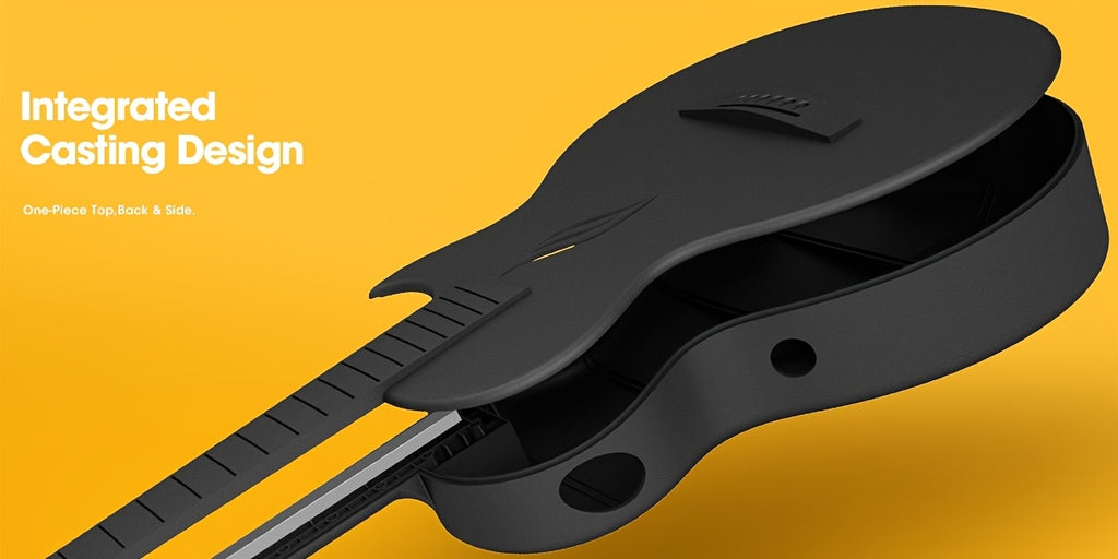 Enya NOVA Go SP1 Carbon Fiber Acoustic Electric Guitar with Smart Acousticplus 35 Inch Travel Acustica Guitarra Starter Bundle Kit of Gig Bag, Strap, Strings, Charging Cable, Instrument Cable Used-Like New