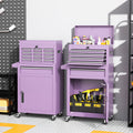 Versatile 5-Drawer Rolling Tool Chest with Detachable Top Tool Box, Tool Storage Cabinet with Universal Lockable Wheels, 2 in 1 Metal Tool Cart for Home Office, Garage, Warehouse, Workshop, Barbershop