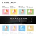 Comfee Compact Countertop Dishwasher 6 Place Settings 8 Wash Cycles with Baby Care Eco Mode 24 Hour Delay Start Water Saving Portable Dishwasher Ideal for Small Kitchens Apartments Dorms