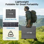 LVYUAN New Portable Solar Panel 200W/400W for Power Station, 23% Efficiency Mono Foldable Solar Charger with 4 Kickstands And 3M Cable (MC4 to DC5521/DC5525/DC7909/XT60 Connectors) for Camping RV Home Backup, Without Battery