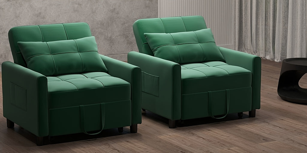 Asofer Convertible Sofa Chair 3-in-1, Adjustable Sleeper Chair Pullout Sofa Bed With Pillows, Comfortable Pullout Futon For Living Room Or Bedroom, Living Room Furniture | Modern Loveseat Design | Luxury Comfort Finish, Futon Sofa Bed, Best Gift
