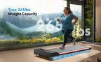 4-In-1 Walking Pad with 15% Incline, Portable Under Desk Treadmill, for Home And Office Use, 2.5 HP Silent Walking Treadmill, Supports Up to 265 Lbs, for Walking And Jogging, Christmas Surprise Gift, Without Battery
