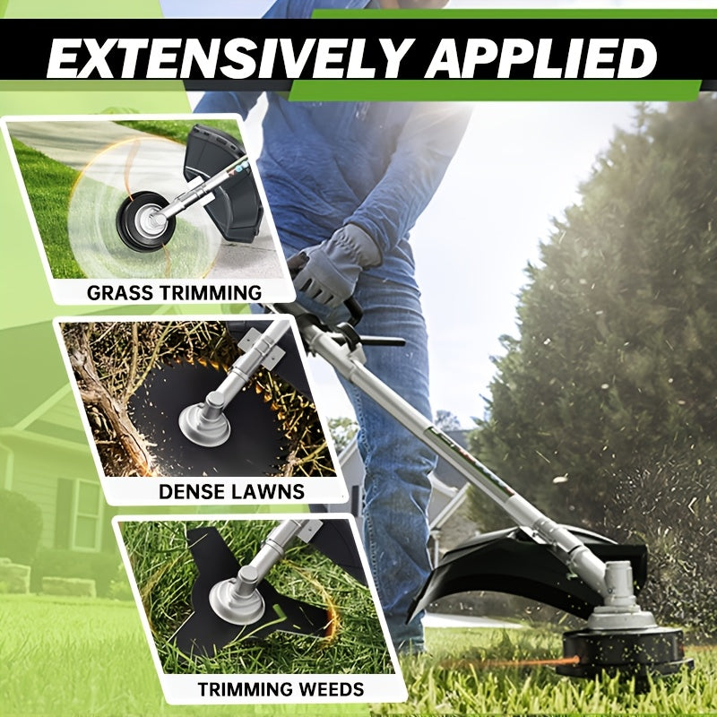 48Cc High-Powered Gasoline Lawn Mower, Versatile 3-In-1 Mower, Ideal for Gardens And Yards, Efficient Lawn Maintenance And Weeding