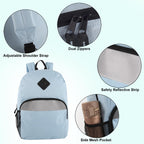 Trailmaker (24 Pack) 17" Backpack – Reflective School Backpack with Padded Straps, Water Bottle Pockets for Kids & Adults, School Travel Camp