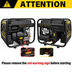 Aceup Energy 4500W Inverter Gas Generator, 223CC 4-Stroke Portable Generator for RV Camping, Hurricane, Extreme Weather, Home Backup, High Power & Long Runtime, 4500W Peak, 3600W Rated