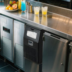 Large Ice Maker, 66Lbs/ 80Lbs/ 100Lbs Commercial Ice Maker, 24 Hour Timer, Self Cleaning Under Ice Machine, Automatic Full Ice Stop, Adjustable Ice Thickness And Ice Making Time, Suitable for Restaurants, Hospitals, Bars, Cafes, Laboratories