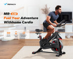 MERACH Exercise Bike Indoor Cycling Bike with 350lbs Weight Capacity & 40 Lbs Flywheel LED Monitor Free APP, Stationary Bike for Cardio Workout, Workout Equipment for Home Gym