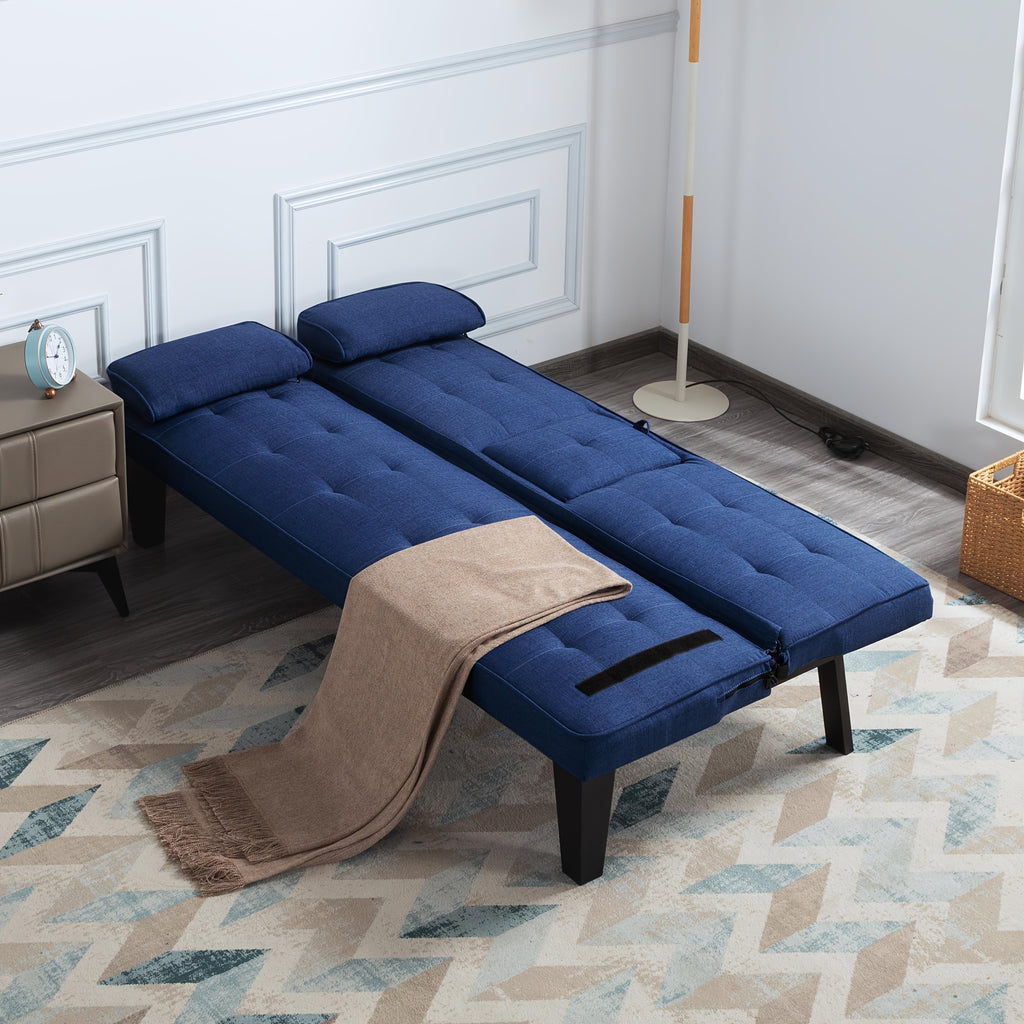 Foldable Sofa Bed with Frame & Fabric Upholstery - Space-Saving Convertible Bed/Sofa for Small Apartments, Dorms, Studios - Modern Sleeper Sofa, Assembly, Comfortable Daybed & Night Rest for Urban Living