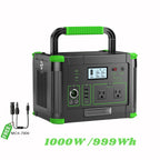 1000W Portable Power Station, Solar Generator 999Wh (Peak 2000W), Power Station with 110V Pure Sine Wave AC Outlet, Digital Display, PD 60W USB-C Fast Charging, Backup Battery for Home Emergency, Outdoor Camping, Road Trips