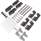 Adjustable Parallel 4-Link Rear Suspension Kit Universal Frame Mount High Horsepower Heavy Duty Steel
