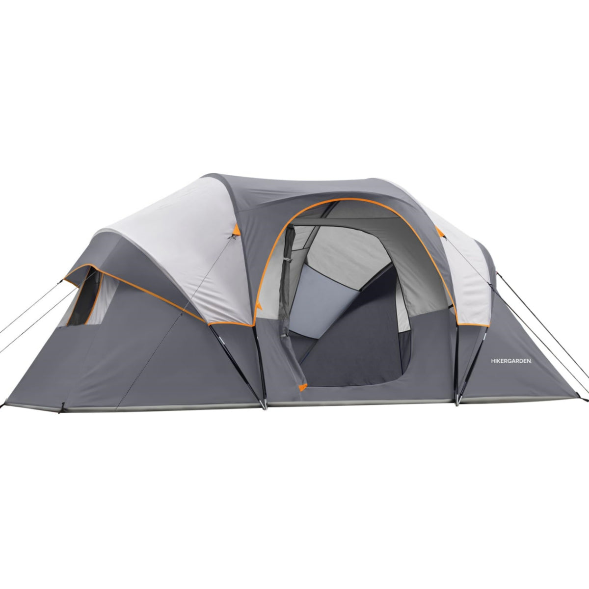 10 Person Camping Tent - Portable Easy Set Up Family Tent for Camp, Windproof Fabric Dome Tent Outdoor for Hiking, Backpacking, Traveling-14'x11'x74in(H)