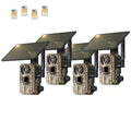 [4K Live Streaming] 4G LTE Cellular Trail Cameras With 4K Live Streaming, 3rd Generation Cellular Trail Camera With Live Streaming, Solar Powered Game Camera, Includes SIM Card, Remote App Access, Video Playback, Motion Activation And 0.2 Second Trigger T