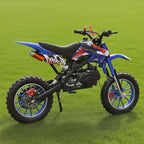 Gas Dirt Bike 49CC 2-stroke Off-road Vehicle, Mini Bike Gas Powered Motorcycle Off-road Race, Off-road Mini Motorcycle, Gas Off-road Motorcycle Go Kart, Gas Off-road Vehicle with A Load Capacity Of 300 Pounds Dirt Bike