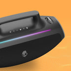 Skullcandy Barrel Bluetooth Boombox Speaker with LED Lightshow Mode – Water-Resistant Wireless Portable Speaker, Party Speaker, Outdoor Speaker, with USB-C & USB-A Charging Output, Carry Strap Not Included (Black) (80% New)