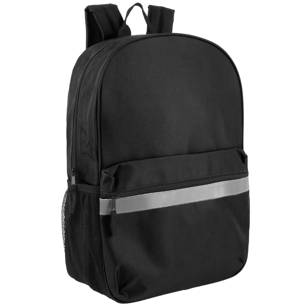 Trailmaker (24 Pack) 17" Backpack – Reflective School Backpack with Padded Straps, Water Bottle Pockets for Kids & Adults, School Travel Camp