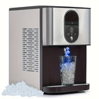 Self Dispensing Nugget Ice Maker Countertop, 46LB Per Day Automatic Chewable Ice, 44lbs/ 24H Nugget Ice Machine, for Home/ Party/ RV/ Camping