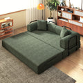 Futon Sets Convertible Floor Sofa Bed With Fixed-Shape Frame, King Size Floor Sleeper 5-in-1 Combination Modular Sofa, Modular Folding Mattress Couch For Living Room Bedroom Playroom