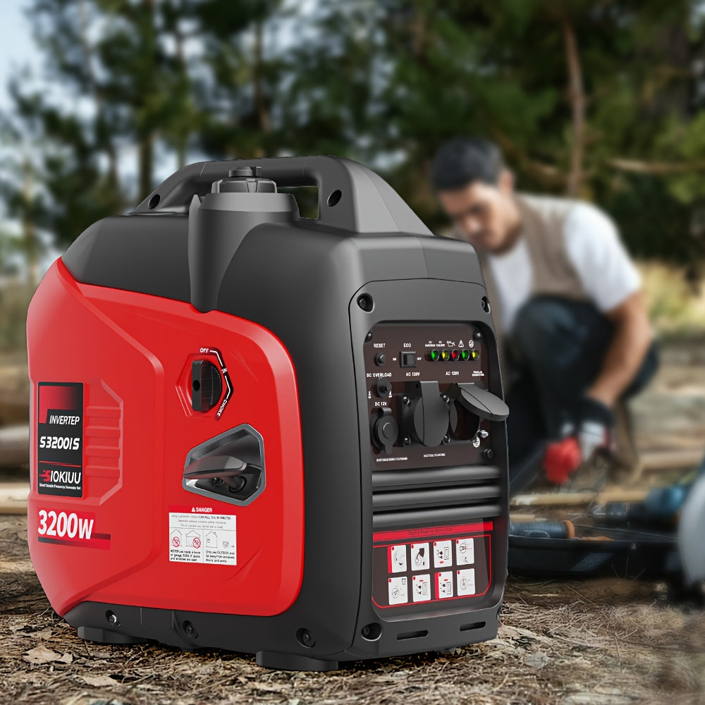 RV Portable Inverter Generator, Ultra Quiet, CO Alarm, Peak 2500W Rated 1900W, Peak 3200W Rated 2600W, Peak 4500W Rated 3600W, For RV Travel, Van Life, Road Trip, Camping, Patio, Backyard, Outdoor Working & Home Power Backup, Without Battery