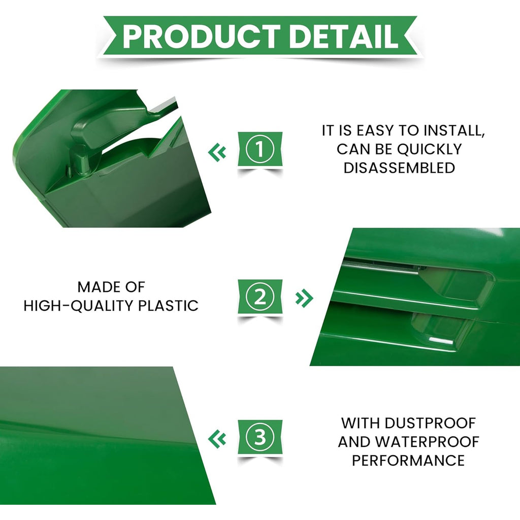 Lower & Upper Hood Replacement for John Deere Models LX255 LX266 LX277 LX279 LX280 LX288 LX289, 325 335 345 355D, GT225 235 235E 245, GX255 325 335 345 355 Replaces AM132595 AM132529