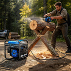 4550W Portable Inverter Generator, 3800W Rated, 223Cc 4-Stroke Gas Powered Engine, Pure Sine Wave for Sensitive Electronics, RV Ready with 30A Outlet, Home Backup, Camping, Emergency