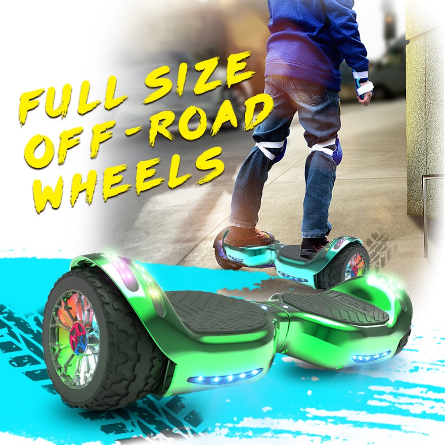 6.5-Inch Hoverboard with 10-Mile Range and 7 MPH Top Speed, Self-Balancing Electric Scooter with Dual Motors, Portable Design and Smooth Riding Performance. The compact 6.5-inch wheels provide responsive handling and easy control, while the rechargeable b