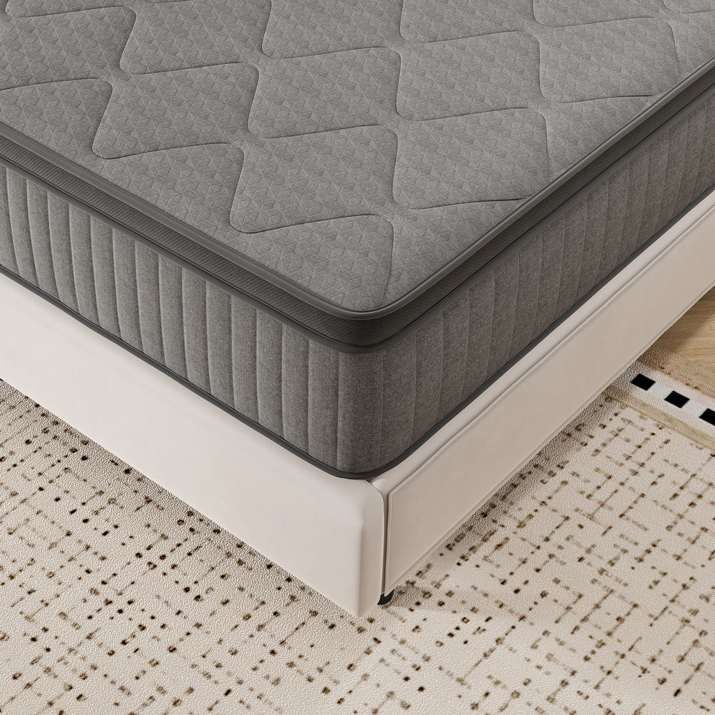 SweetNight 6/8/10/12/14 inch Memory Foam Hybrid Mattress With Pocket Springs, Twin Xl, Full, Queen, King, Sizes In A Box, Medium Firm, Mattresses For Support Comfort, Fiberglass-Free