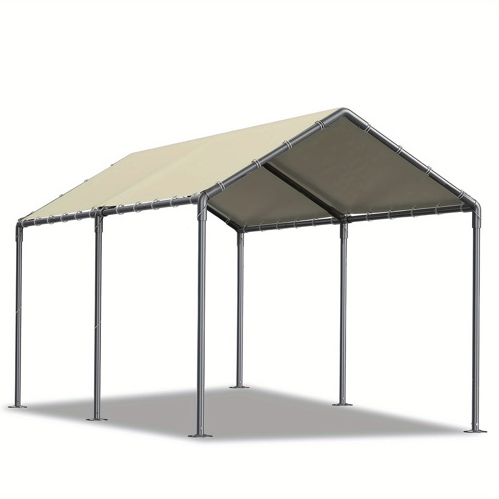 10X20 Carports, Portable Garage Carport with Heavy Duty Frame And Waterproof Carport Canopy