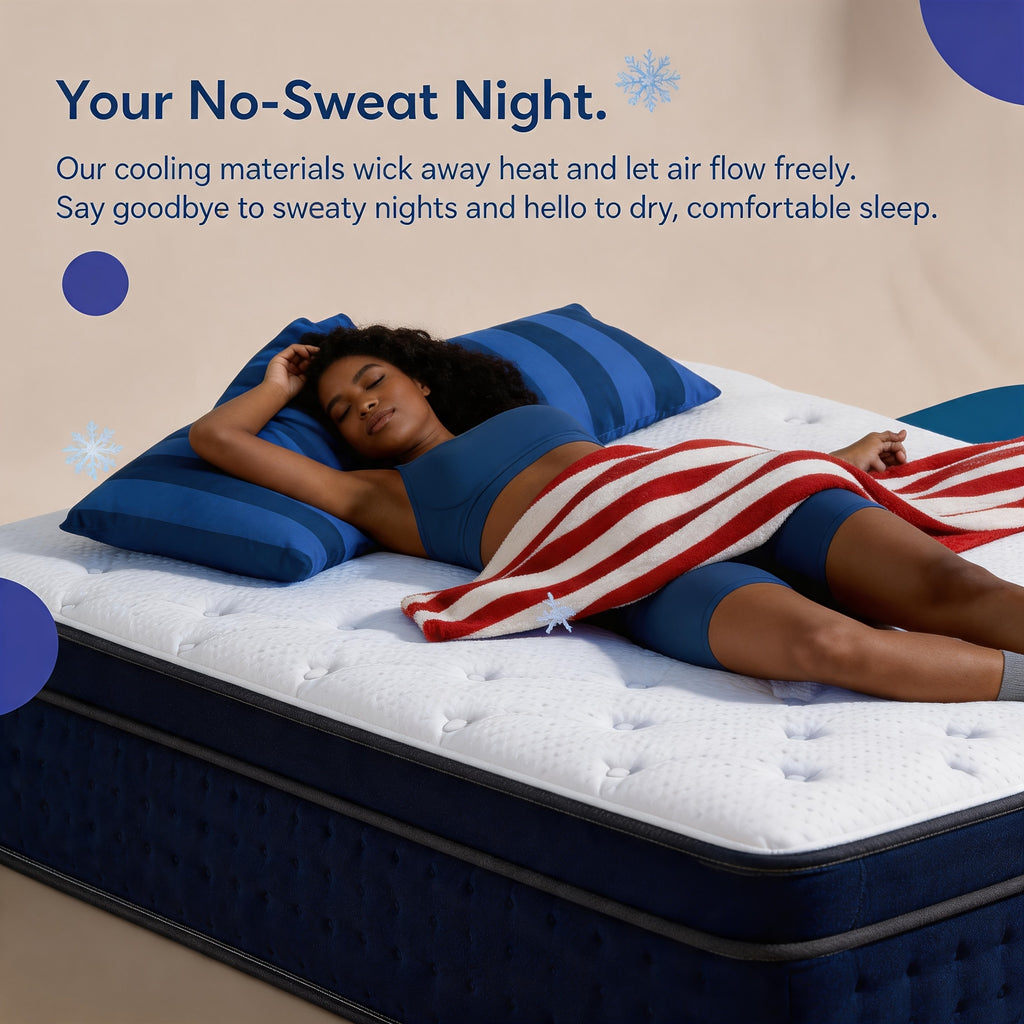 Queen Size 12-Inch Mixed Mattress, Memory Foam - Ergonomic Design, Medium Firm Mixed, Luxurious Spring Comfort Mattress, Suitable for Home, Guest Room, Hotel