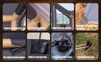 Inflatable Camping Tent, with Electric Air Pump, 4 Season Windproof, Clear Skylight & 420D Oxford, Air Tent with Mesh Windows/Doors