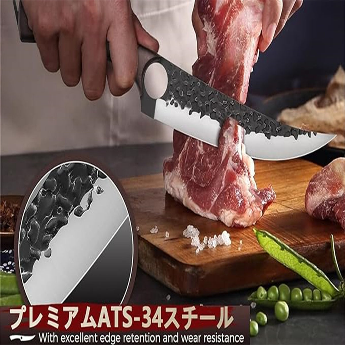Serbian Chef Knife Set, Hand Forged Butcher Knife 15 Pcs Set with Knife Bag, Kitchen Knife Set, Meat Cutting Knife, Chest Trimming Knife, Christmas Gift for Men