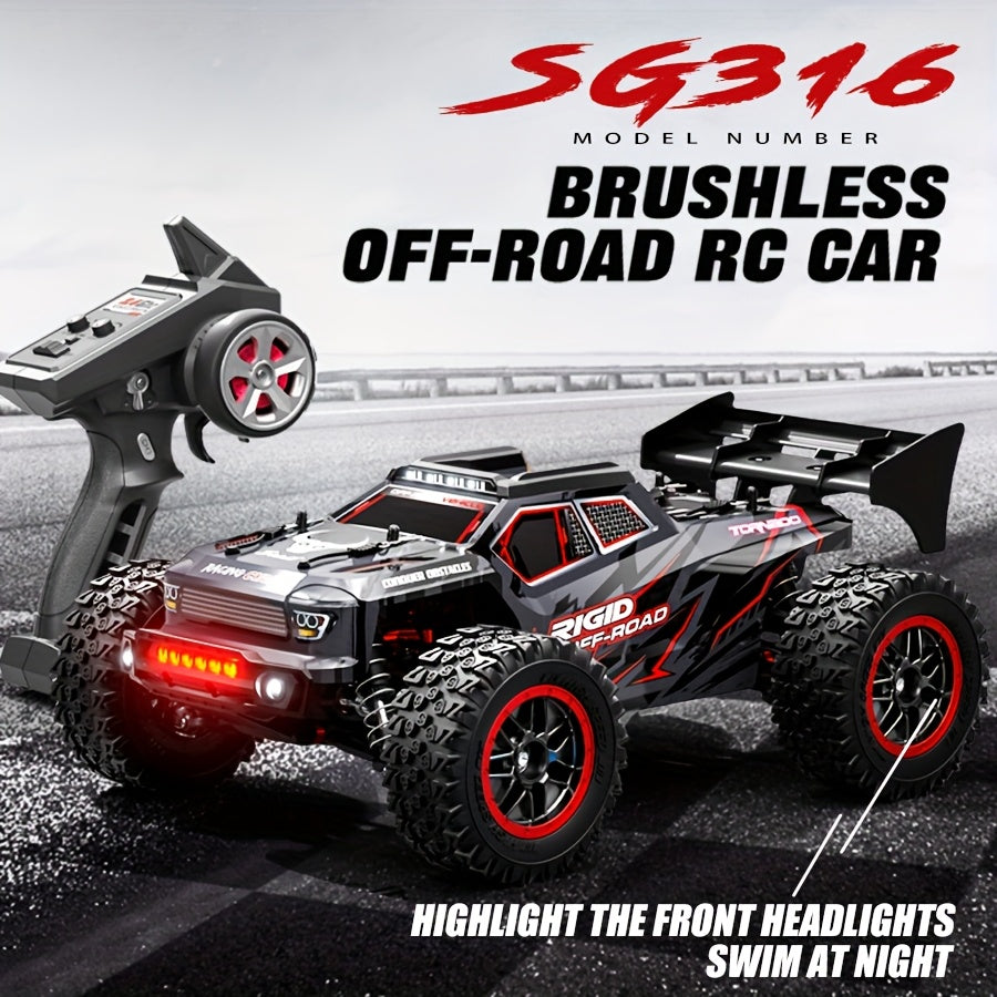 2026 NEW MAX Upgraded 4WD High Speed Off Road RC Car, 50MPH All Terrain Racing Truck, 2847 Brushless Motor Power System, Triple Speed Switch, Drift And Stunt Ready, Heavy Duty Metal Differential And Spring Suspension, 1:16 Large Scale Toy Car