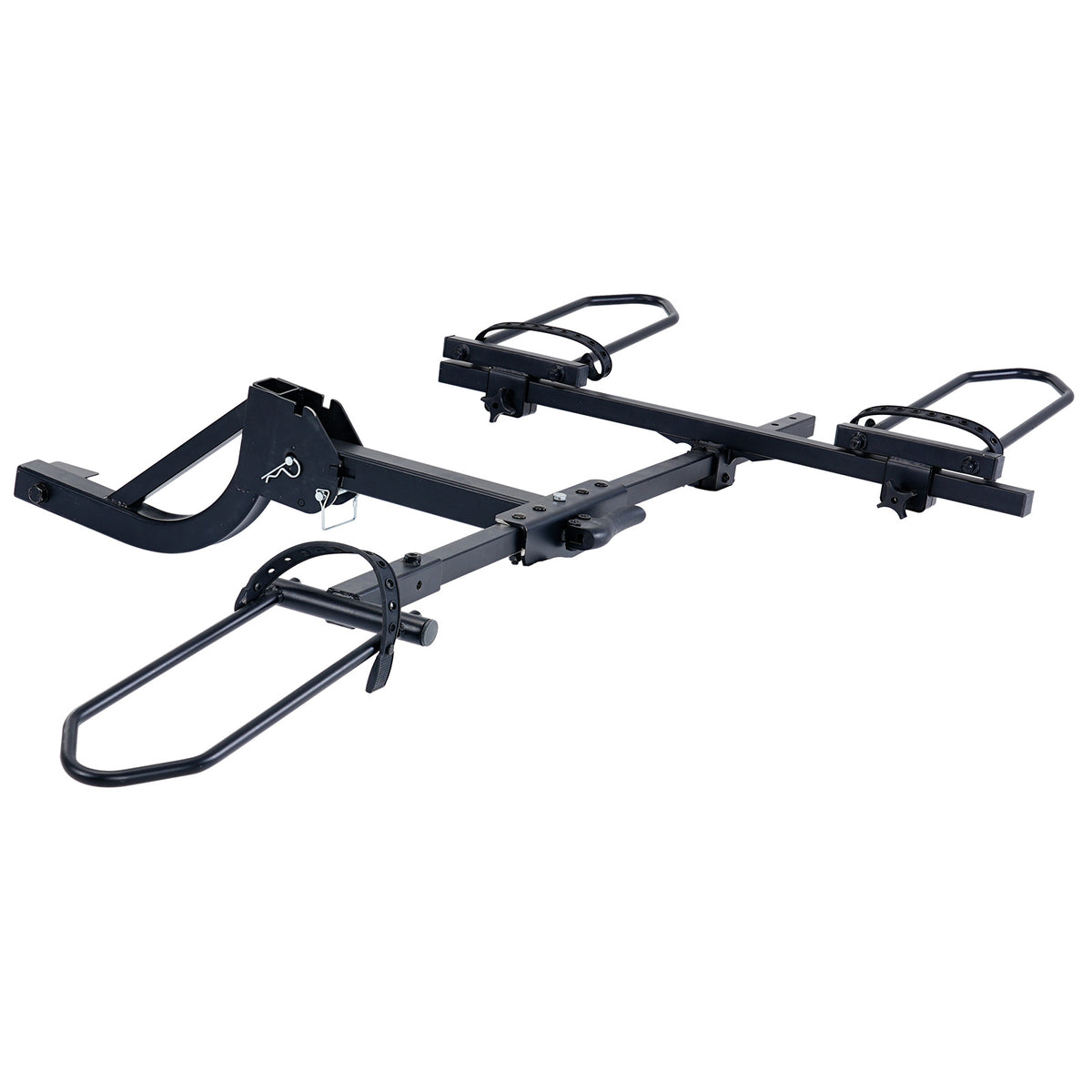 Heavy-Duty Foldable Bike Carrier for 3-Wheel Bicycles, Rear Platform Rack for Adult Tricycle, Fat Tire Trike Carrier Rack for SUV Truck RV, Fits 5" Wide Tires, Heavy Duty