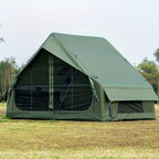 65 Sq.ft Inflatable Camping Tent For 3-4 Person, Self-Supporting Air Tent With Easy Setup, Windproof Cabin Tent With Mesh Windows, Portable Inflatable Tent For Outdoor Camping, Hiking, Backpacking & Travel