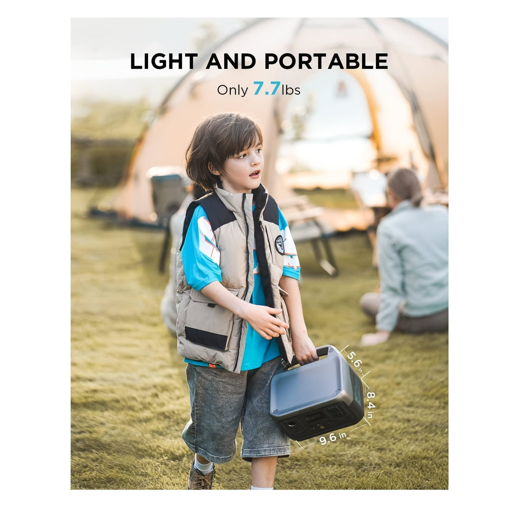 ECOFLOW 243Wh Portable Power Station, RIVER 2 Lifepo4 Battery/ 1 Hour Fast Charging, 2 Up to 600W AC Outlets, Solar Generator for Outdoor Camping/Rvs/Home Use