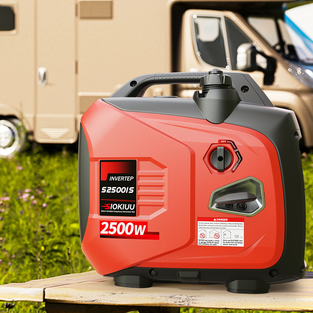 RV Portable Inverter Generator, Ultra Quiet, CO Alarm, Peak 2500W Rated 1900W, Peak 3200W Rated 2600W, Peak 4500W Rated 3600W, For RV Travel, Van Life, Road Trip, Camping, Patio, Backyard, Outdoor Working & Home Power Backup, Without Battery