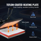 VEVOR Heat Press 16x20, 1700W Power Heat Press Machine, Fast Heating, High Pressure Heat Press Machine for T-Shirt, Digital Industrial Sublimation Printer for Heat Transfer Vinyl, Easy to Use, Black
