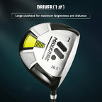Complete 12pcs Golf Club Set: Right Handed, Unisex, Comes with Stand Bag And Headcovers