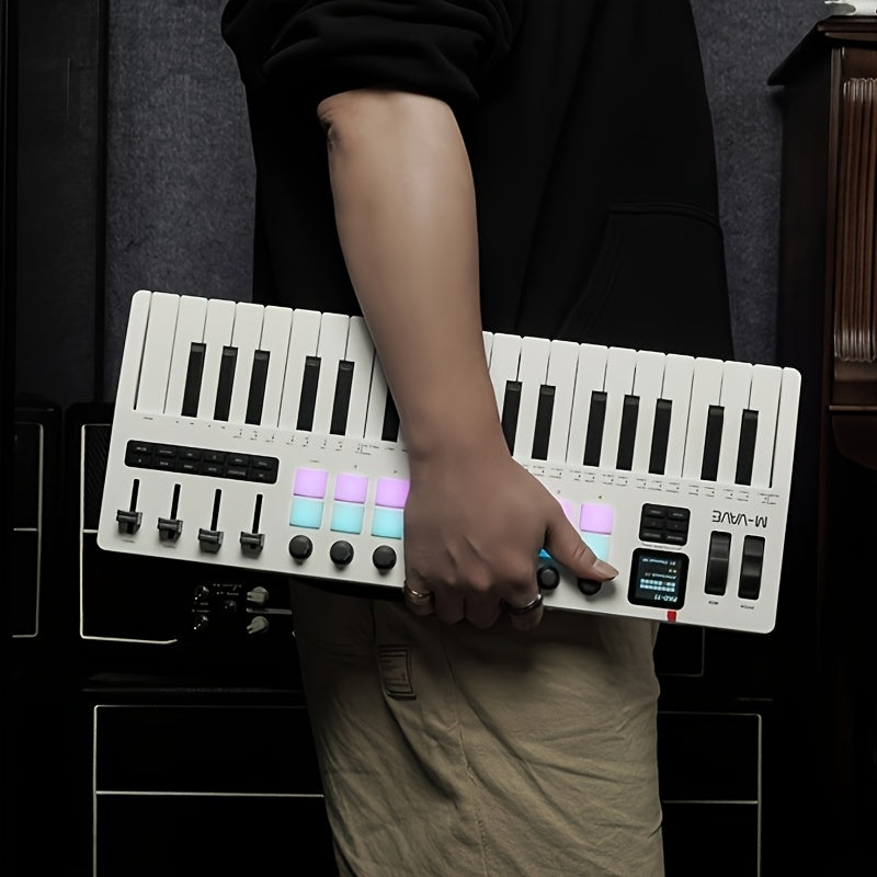 M-VAVE SMK37PRO Professional MIDI Keyboard with 37 Keys, Wireless for Music Composition And Synthesis