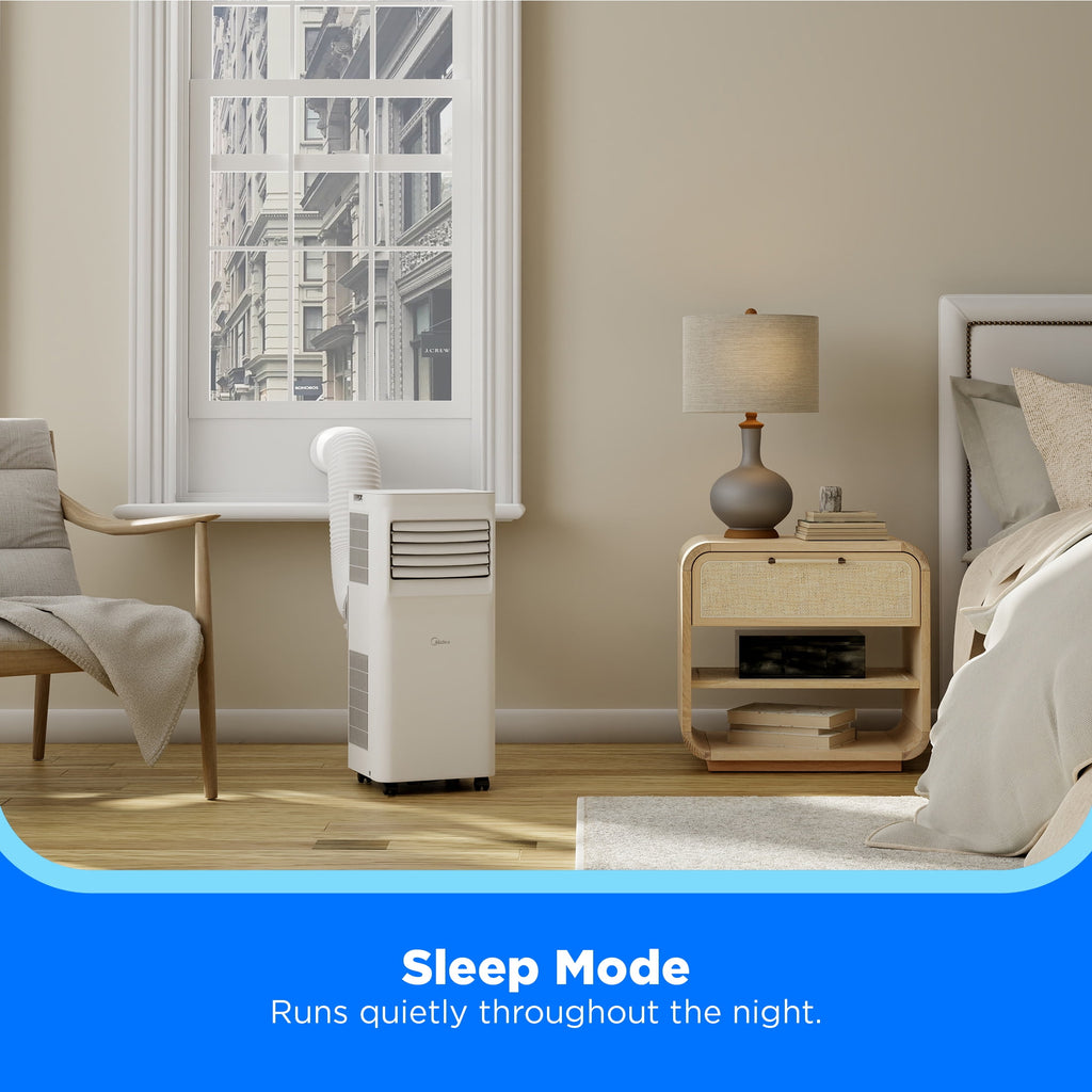 Midea 5, 000 BTU Portable Air Conditioner, Cools up to 150 Sq. Ft., White, MAP05R1AWWT-T