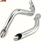 JFG RACING Sportster Exhaust 2.0" Slip-On Exhaust Pipe Stainless Steel for Iron 883 Sportster 1200 Models with FORWARD solely Touring Models Dyna Fxd & Fxdwg Models Black