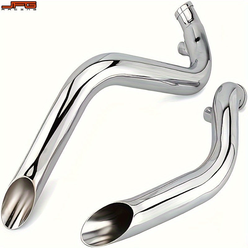 JFG RACING Sportster Exhaust 2.0" Slip-On Exhaust Pipe Stainless Steel for Iron 883 Sportster 1200 Models with FORWARD solely Touring Models Dyna Fxd & Fxdwg Models Black
