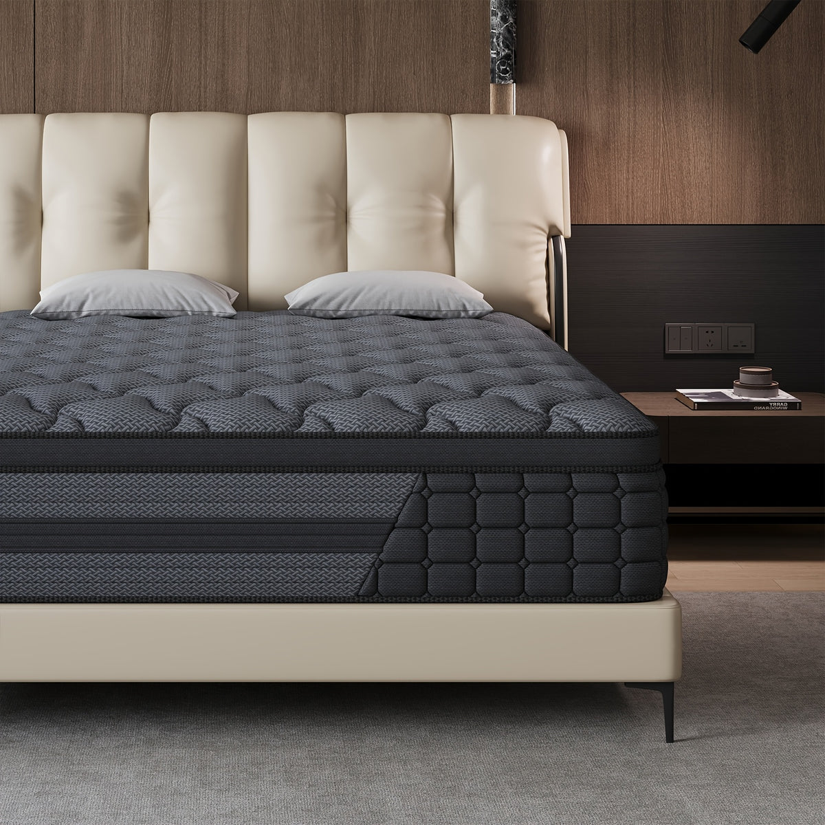 Luxury Mattress 8" 10" 12" 14" Twin Full Queen King Size Gel Memory Foam Pocket Spring Hydird Mattress in A Box Medium Firm
