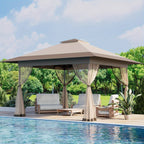Bezseller Quick Pop-Up Gazebo Tent with Mosquito Netting - Large Portable Outdoor Canopy, Oxford Tarp, Easy Setup Shelter Suitable for Patio, Garden, Backyard Parties, Camping, Picnic, Poolside - Lightweight & Sturdy Frame