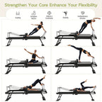 Foldable Pilates Reformer Machine, Professional-Grade Equipment for Home & Gym Workouts, Supports Up to 400 Lbs, Ideal for Beginners & Advanced Users