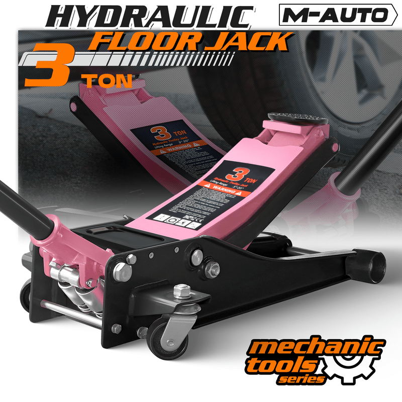 3 Ton (6000 lbs) Capacity, Low Profile Hydraulic Trolley Service/Floor Jack, Lifting Range 3"-20"
