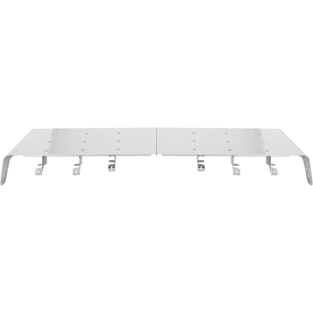 13" Drop Visor Compatible with 1984-1998 for Kenworth W900 T800 T600 T300 with Split Flat Windshield 304 Stainless Steel Flat Roof Top Sun Visor